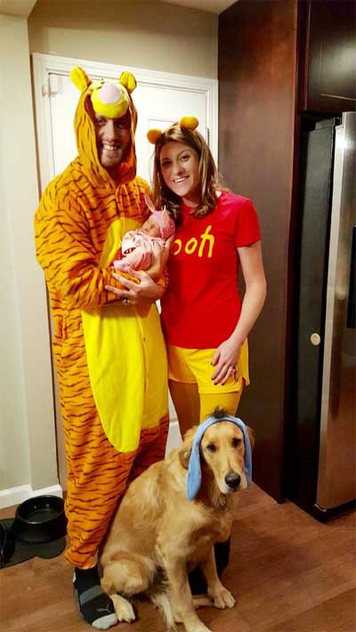 プーさん　ハロウィンコーデ　ベビー　ペット