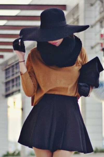 ネックウォーマー巻き　ブラック