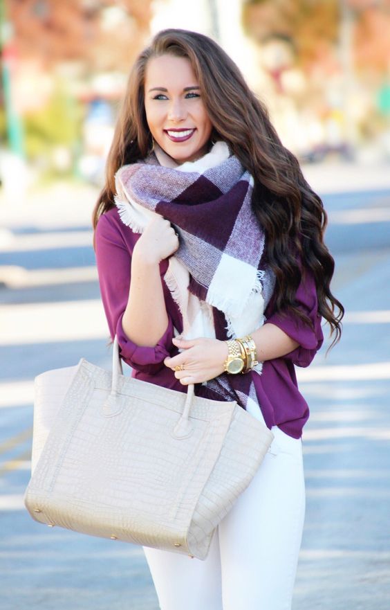 バタフライ巻き　ストール　巻き方