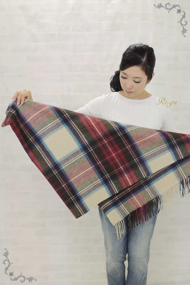 バタフライ巻き　ストール　巻き方　2