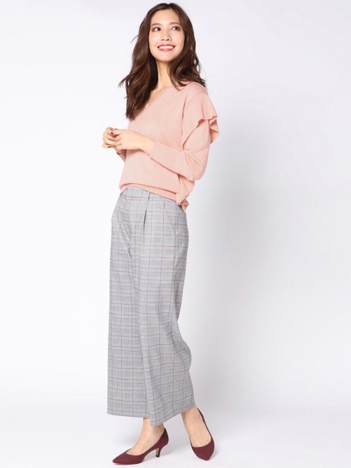 グレンチェック　パンツ