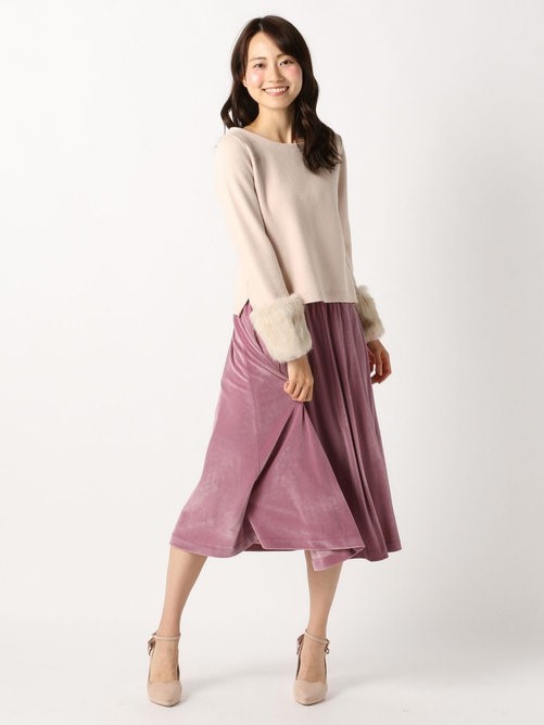 ベロア　スカート